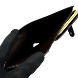 ルイ・ヴィトン LOUIS VUITTON ポルトフォイユ・ヴィエノワ N61674 ブラウン ダミエ/レザー レディース 二つ折り財布
