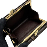 ルイ・ヴィトン LOUIS VUITTON ポルトフォイユ・ヴィエノワ N61674 ブラウン ダミエ/レザー レディース 二つ折り財布