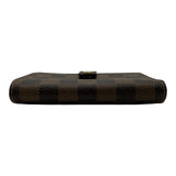 ルイ・ヴィトン LOUIS VUITTON ポルトフォイユ・ヴィエノワ N61674 ブラウン ダミエ/レザー レディース 二つ折り財布