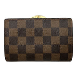 ルイ・ヴィトン LOUIS VUITTON ポルトフォイユ・ヴィエノワ N61674 ブラウン ダミエ/レザー レディース 二つ折り財布