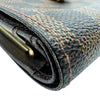 ルイ・ヴィトン LOUIS VUITTON ポルトフォイユ・ヴィエノワ N61674 ブラウン ダミエ/レザー レディース 二つ折り財布