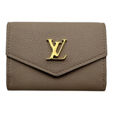 ルイ・ヴィトン LOUIS VUITTON ポルトフォイユ・ロックミニ M69340 グレージュ カーフスキン レディース 三つ折り財布