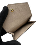 ルイ・ヴィトン LOUIS VUITTON ポルトフォイユ・ロックミニ M69340 グレージュ カーフスキン レディース 三つ折り財布