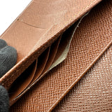 ルイ・ヴィトン LOUIS VUITTON ポルトモネ・ヴィエノワ M61663 ブラウン モノグラム/レザー レディース 二つ折り財布