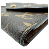 ルイ・ヴィトン LOUIS VUITTON ポルトフォイユ・ヴィクトリーヌ M62472 ブラウン モノグラム/レザー レディース 三つ折り財布