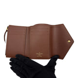 ルイ・ヴィトン LOUIS VUITTON ポルトフォイユ・ヴィクトリーヌ M62472 ブラウン モノグラム/レザー レディース 三つ折り財布