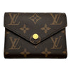 ルイ・ヴィトン LOUIS VUITTON ポルトフォイユ・ヴィクトリーヌ M62472 ブラウン モノグラム/レザー レディース 三つ折り財布