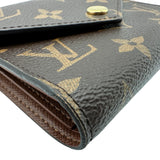 ルイ・ヴィトン LOUIS VUITTON ポルトフォイユ・ヴィクトリーヌ M62472 ブラウン モノグラム/レザー レディース 三つ折り財布