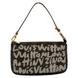 ルイ・ヴィトン LOUIS VUITTON ポシェット・アクセソワール グラフィティ M92192 ブラウン/グレー モノグラムキャンバス/レザー レディース ハンドバッグ