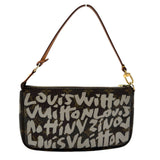 ルイ・ヴィトン LOUIS VUITTON ポシェット・アクセソワール グラフィティ M92192 ブラウン/グレー モノグラムキャンバス/レザー レディース ハンドバッグ