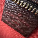 ルイ・ヴィトン LOUIS VUITTON トゥルース・メイクアップポーチ N51982 ブラウン ダミエ/レザー レディース ハンドバッグ