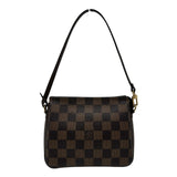 ルイ・ヴィトン LOUIS VUITTON トゥルース・メイクアップポーチ N51982 ブラウン ダミエ/レザー レディース ハンドバッグ