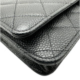 シャネル CHANEL マトラッセ チェーンウォレット AP0250 ブラック ゴールド金具 キャビアスキン レディース ショルダーバッグ