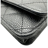 シャネル CHANEL マトラッセ チェーンウォレット AP0250 ブラック ゴールド金具 キャビアスキン レディース ショルダーバッグ