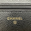 シャネル CHANEL マトラッセ チェーンウォレット AP0250 ブラック ゴールド金具 キャビアスキン レディース ショルダーバッグ