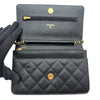 シャネル CHANEL マトラッセ チェーンウォレット AP0250 ブラック ゴールド金具 キャビアスキン レディース ショルダーバッグ