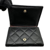 シャネル CHANEL スモールフラップウォレット AP0230 28番台 ブラック ゴールド金具 キャビアスキン レディース 三つ折り財布