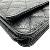 シャネル CHANEL マトラッセ チェーンウォレット AP0250 30番台 ブラック シルバー金具 キャビアスキン レディース ショルダーバッグ