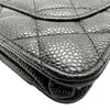 シャネル CHANEL マトラッセ チェーンウォレット AP0250 30番台 ブラック シルバー金具 キャビアスキン レディース ショルダーバッグ