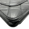 シャネル CHANEL マトラッセ チェーンウォレット AP0250 ブラック シルバー金具 キャビアスキン レディース ショルダーバッグ