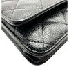 シャネル CHANEL マトラッセ チェーンウォレット AP0250 ブラック シルバー金具 キャビアスキン レディース ショルダーバッグ