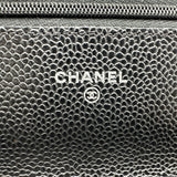 シャネル CHANEL マトラッセ チェーンウォレット AP0250 ブラック シルバー金具 キャビアスキン レディース ショルダーバッグ