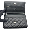 シャネル CHANEL マトラッセ チェーンウォレット AP0250 ブラック シルバー金具 キャビアスキン レディース ショルダーバッグ