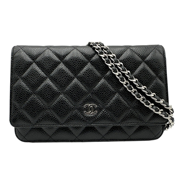 シャネル CHANEL マトラッセ チェーンウォレット AP0250 ブラック