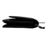 シャネル CHANEL マトラッセ チェーンウォレット AP0250 ブラック シルバー金具 キャビアスキン レディース ショルダーバッグ