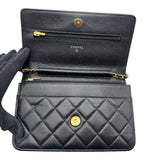 シャネル CHANEL マトラッセ チェーンウォレット AP0250 ブラック ゴールド金具 キャビアスキン レディース ショルダーバッグ