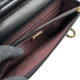 シャネル CHANEL マトラッセ チェーンウォレット AP0250 ブラック ゴールド金具 キャビアスキン レディース ショルダーバッグ