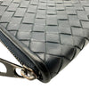 ボッテガ・ヴェネタ BOTTEGA VENETA イントレチャート ロングジップウォレット P01298174Y ネイビー レザー メンズ 長財布