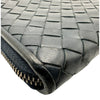 ボッテガ・ヴェネタ BOTTEGA VENETA イントレチャート ロングジップウォレット P01298174Y ネイビー レザー メンズ 長財布