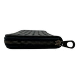 ボッテガ・ヴェネタ BOTTEGA VENETA イントレチャート ロングジップウォレット P01298174Y ネイビー レザー メンズ 長財布