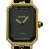 シャネル CHANEL プルミエール S H0001 ブラック メッキ クオーツ レディース 腕時計