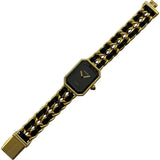 シャネル CHANEL プルミエール S H0001 ブラック メッキ クオーツ レディース 腕時計