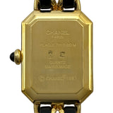 シャネル CHANEL プルミエール S H0001 ブラック メッキ クオーツ レディース 腕時計