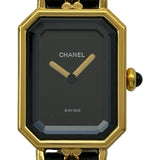シャネル CHANEL プルミエール L H0001 ブラック メッキ クオーツ レディース 腕時計