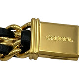 シャネル CHANEL プルミエール L H0001 ブラック メッキ クオーツ レディース 腕時計