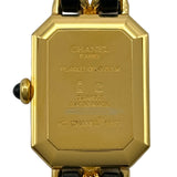 シャネル CHANEL プルミエールM H0001 ブラック メッキ クオーツ レディース 腕時計
