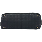 シャネル CHANEL ニュートラベルライントートMM A15991 8番台 ブラック ナイロンジャガード レディース