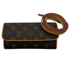 ルイ・ヴィトン LOUIS VUITTON ポシェット・ツインPM M51854 ブラウン モノグラム/レザー レディース ショルダーバッグ