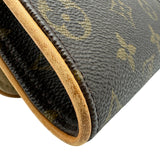 ルイ・ヴィトン LOUIS VUITTON ポシェット・ツインPM M51854 ブラウン モノグラム/レザー レディース ショルダーバッグ