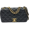 シャネル CHANEL パリボンベイフラップバッグ A67129 16番台 ブラック ゴールド金具 エイジドカーフ レディース ショルダーバッグ