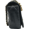 シャネル CHANEL パリボンベイフラップバッグ A67129 16番台 ブラック ゴールド金具 エイジドカーフ レディース ショルダーバッグ