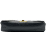 シャネル CHANEL パリボンベイフラップバッグ A67129 16番台 ブラック ゴールド金具 エイジドカーフ レディース ショルダーバッグ