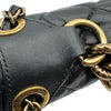 シャネル CHANEL パリボンベイフラップバッグ A67129 16番台 ブラック ゴールド金具 エイジドカーフ レディース ショルダーバッグ