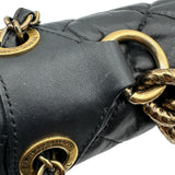 シャネル CHANEL パリボンベイフラップバッグ A67129 16番台 ブラック ゴールド金具 エイジドカーフ レディース ショルダーバッグ