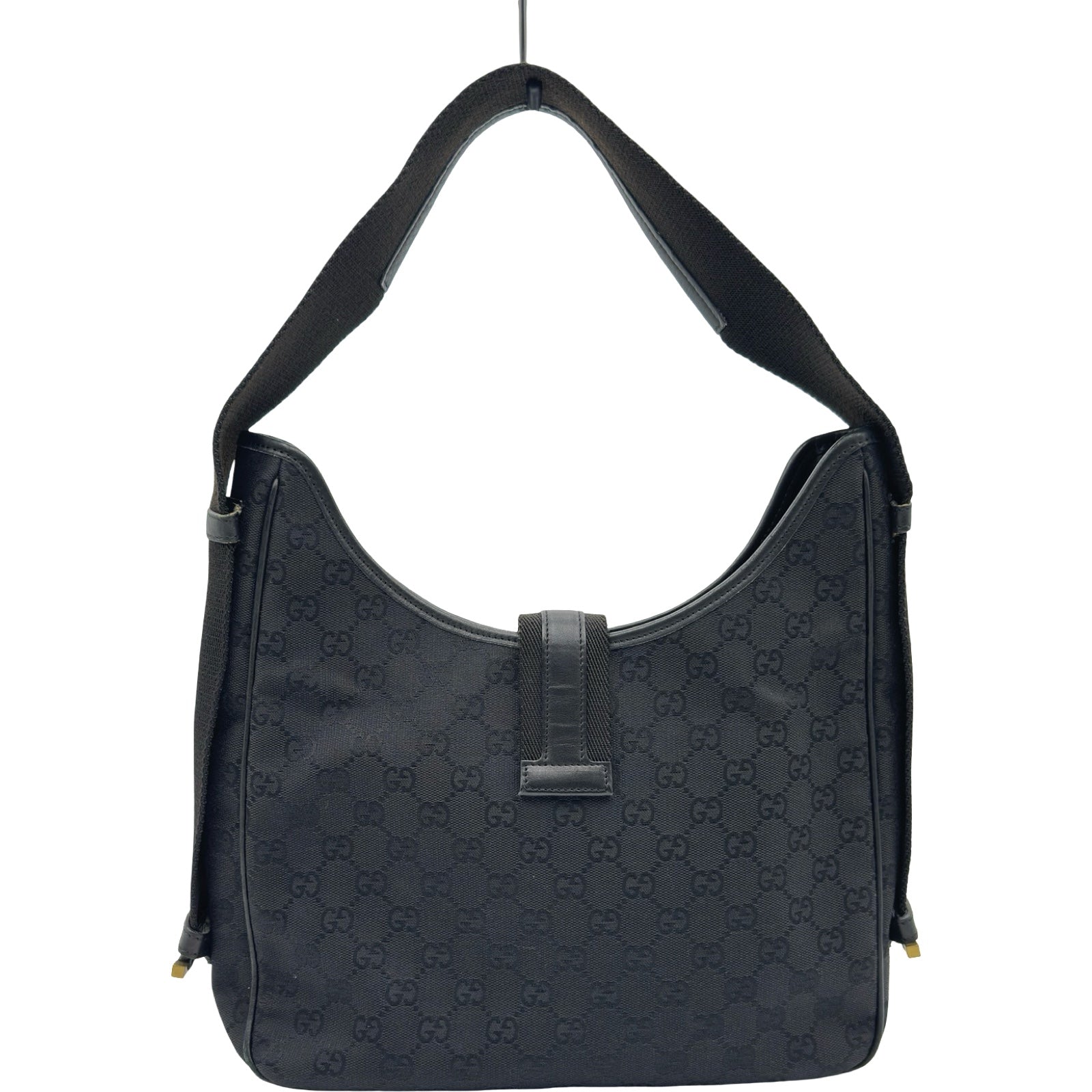 GUCCI ジャッキー　GG黒キャンバス　ハンドバック　傷ダメージ有り グッチ GUCCI GGキャンバス ジャッキー ハンドバッグ 92735 ブラック