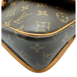 ルイ・ヴィトン LOUIS VUITTON ソローニュ M42250 ブラウン モノグラム/レザー レディース ショルダーバッグ